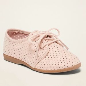 Old Navy Pink Perforated Lace-Up Shoes